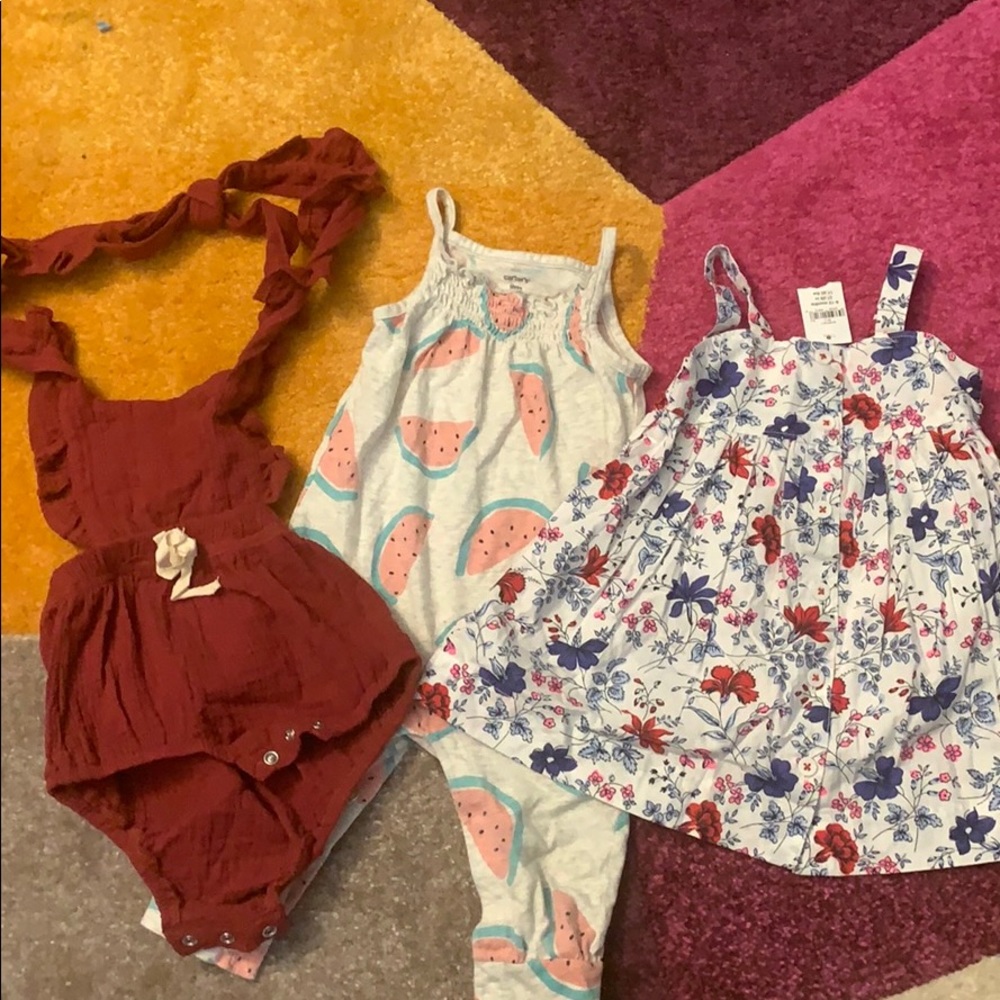 Summer Romper Set of 3 Outfits for Baby